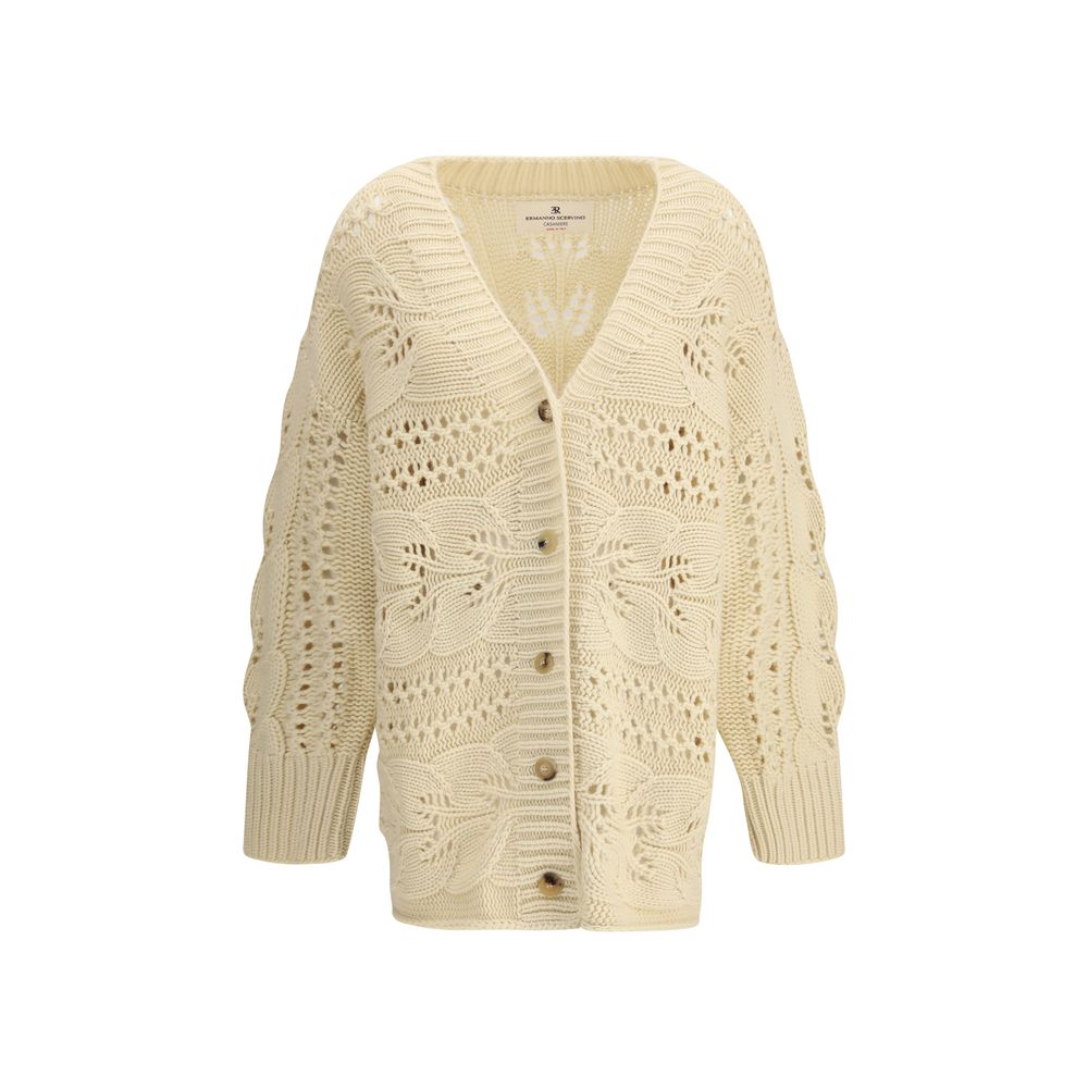 Beige Cashmere Cardigan