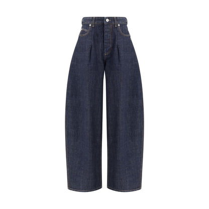 Blue Cotton Relaxed Fit Jeans