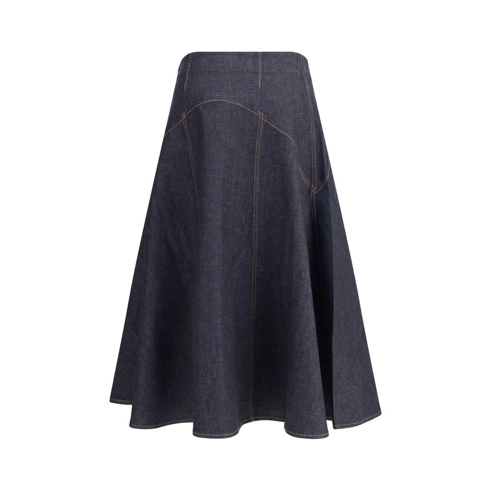 Denim midi Skirt