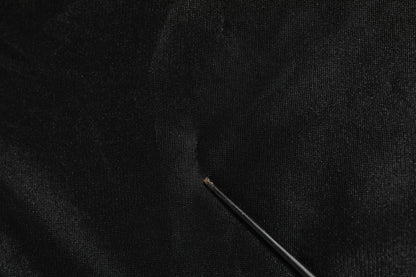 Black Logo Polyester CrewNeck Sweatshirt Sweater