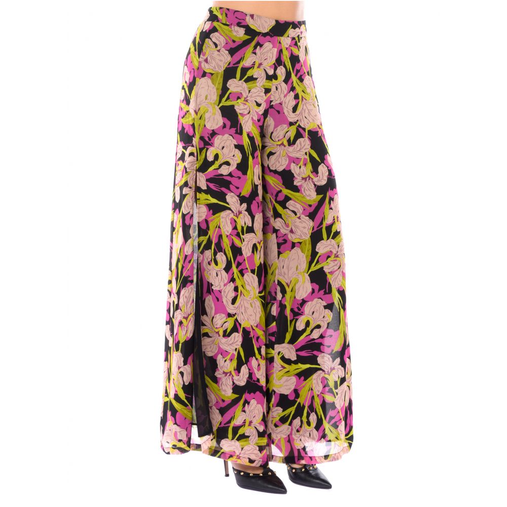 Multicolor Viscose Women Trouser