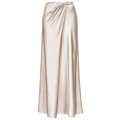 White Polyester Skirt