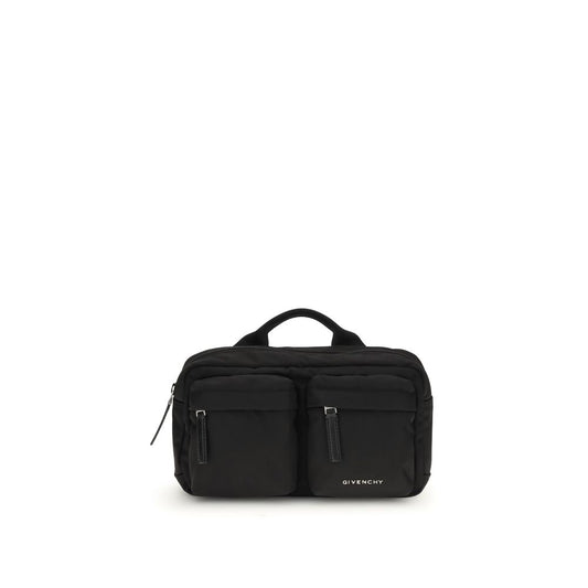 Black Polyamide Shoulder Bag