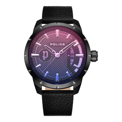 Black Leather Watch
