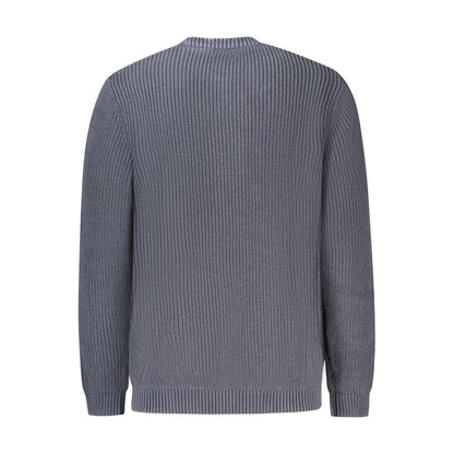 Blue Cotton Men's Sweater