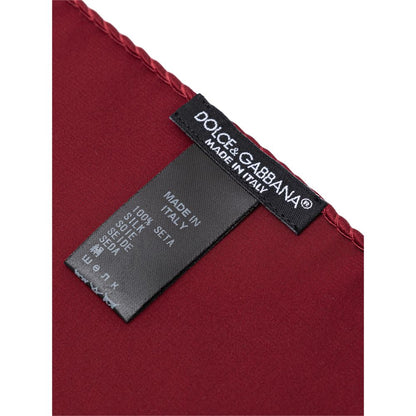Red Silk Pocket Square
