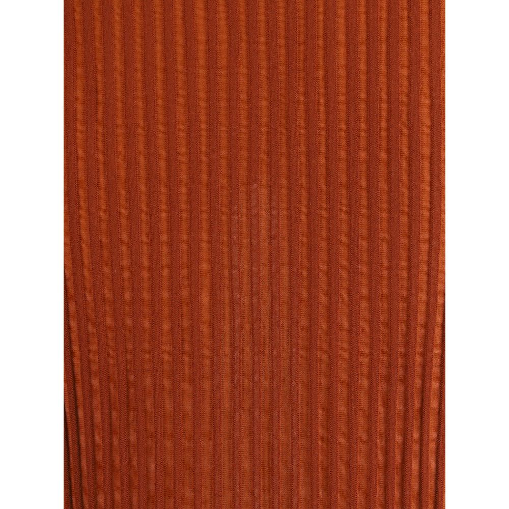 Long Knitted Skirt with narrow ribs