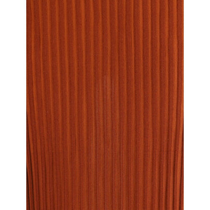 Long Knitted Skirt with narrow ribs