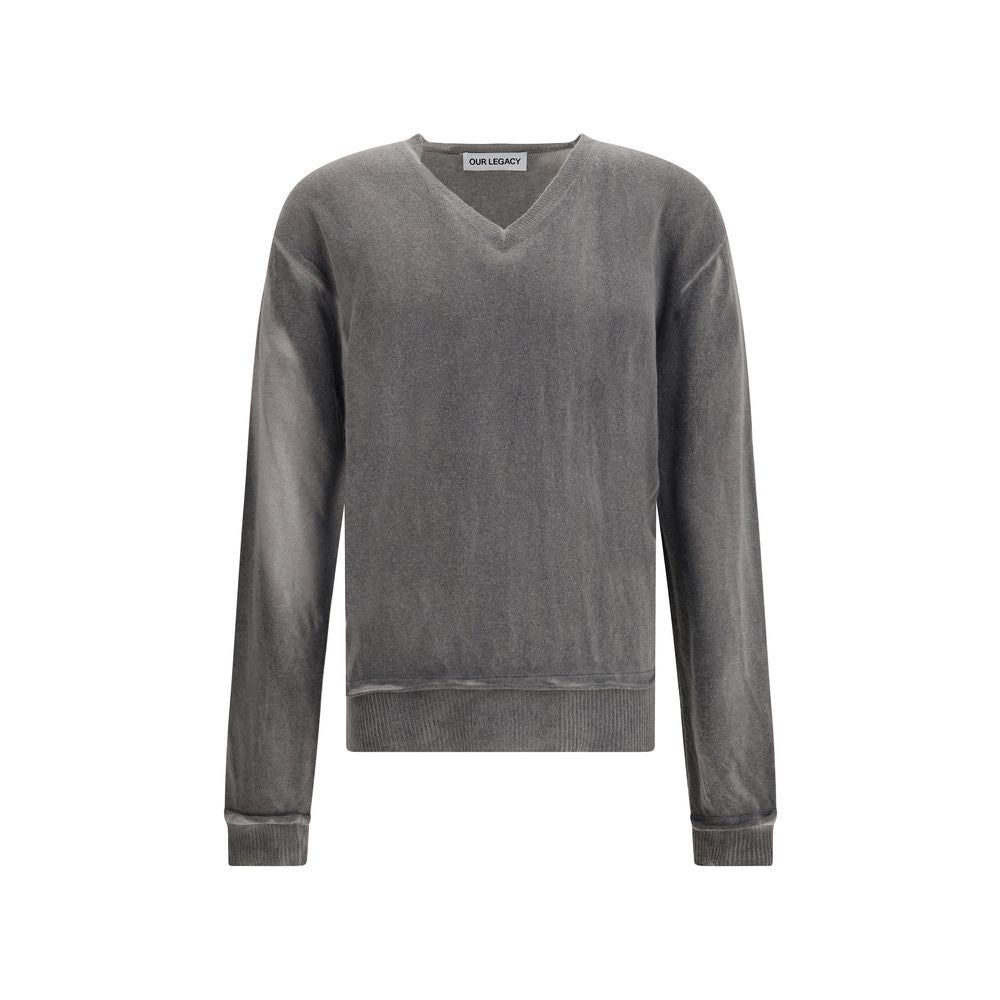 Gray Linen Sweatshirt