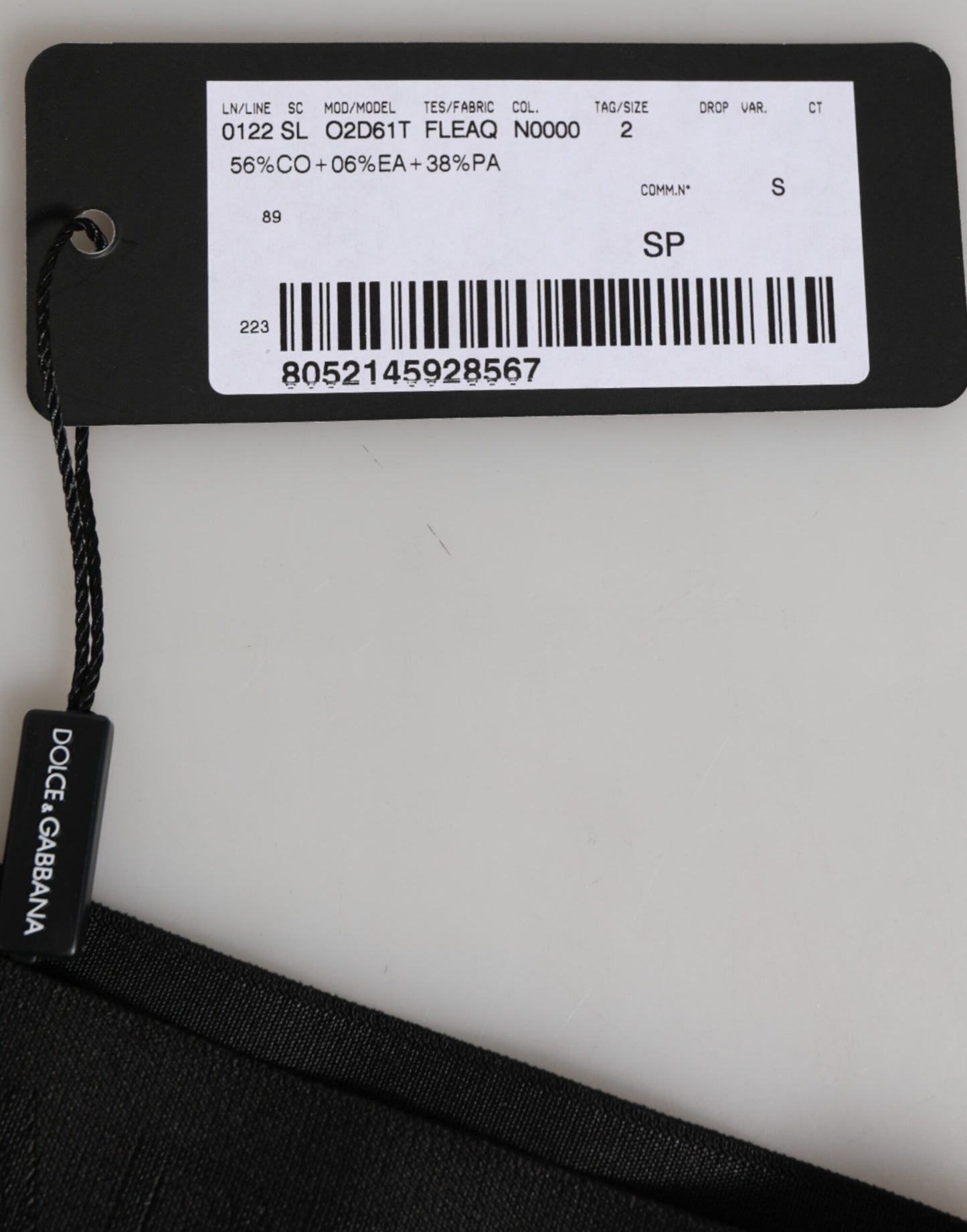 Black DG Logo Lace High Brief Panty Underwear