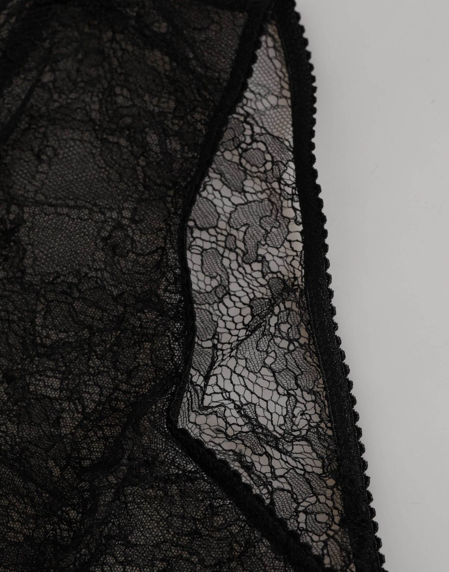 Black Nylon Stretch High Waist Panty Underwear