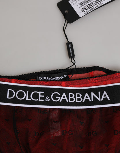 Black Red Nylon High Waist Girdle Underwear