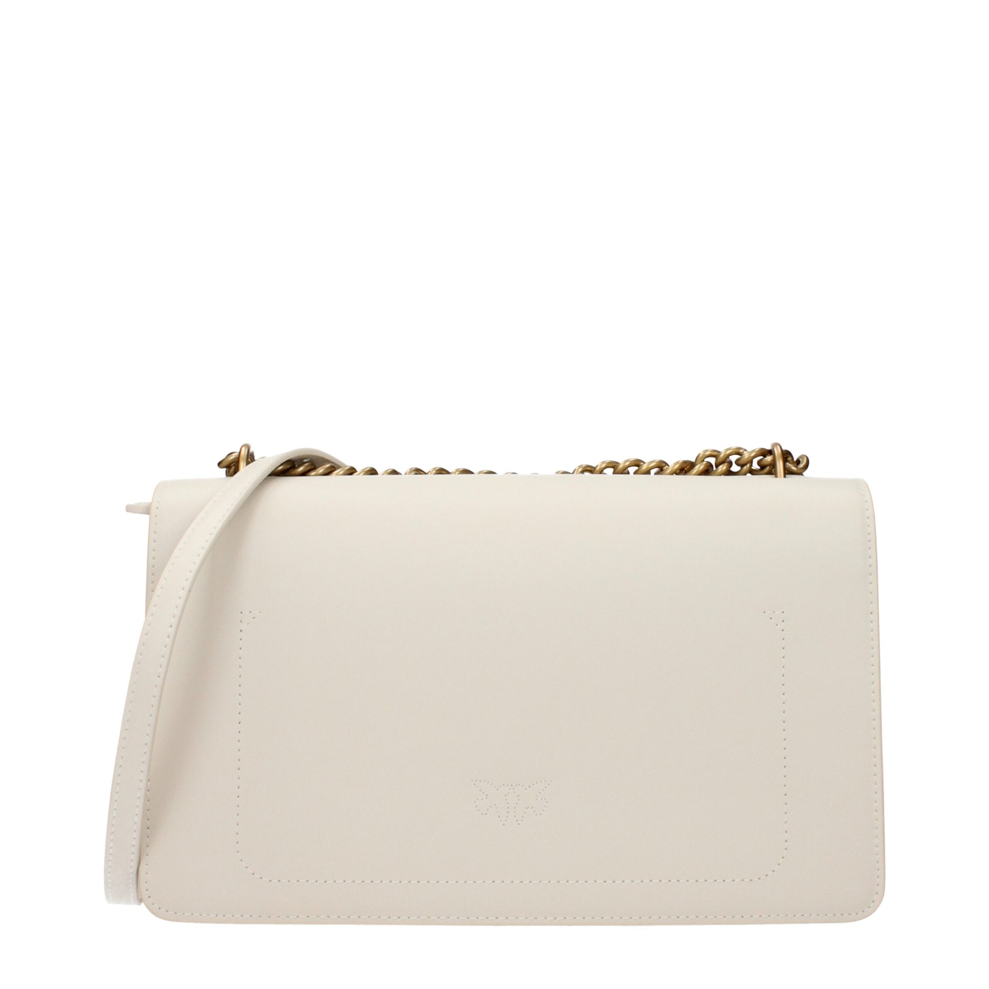 Beige Leather Crossbody Bag