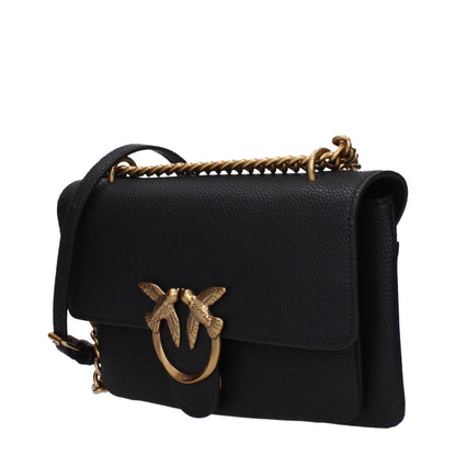 Black Leather Crossbody Bag