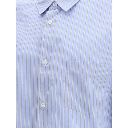 Blue Cotton Pattern Shirt