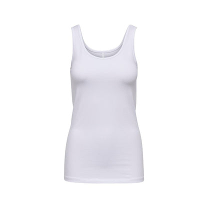 White Cotton Tank Top