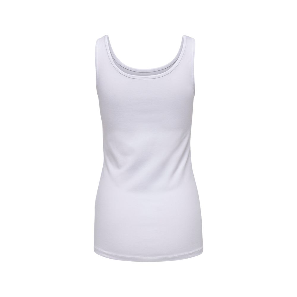 White Cotton Tank Top