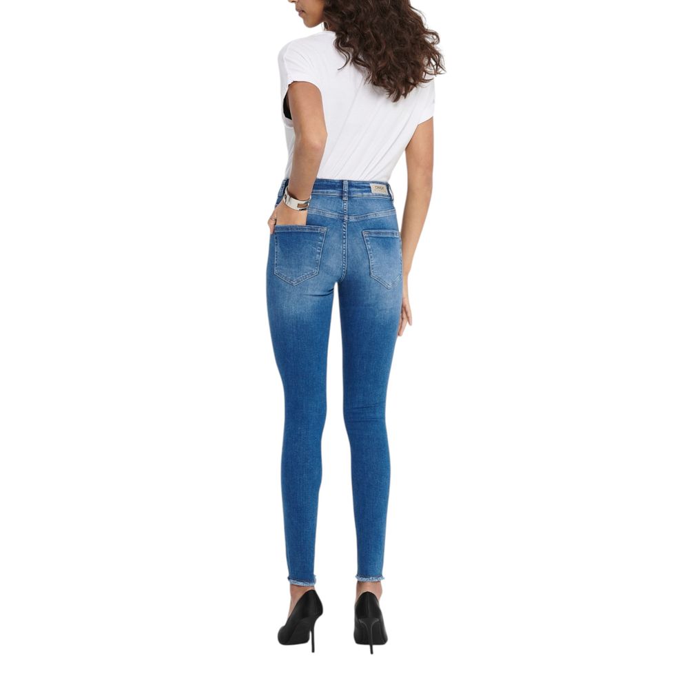 Blue Cotton Skinny Jean