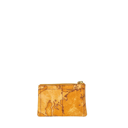 Beige Leather Clutch Bag