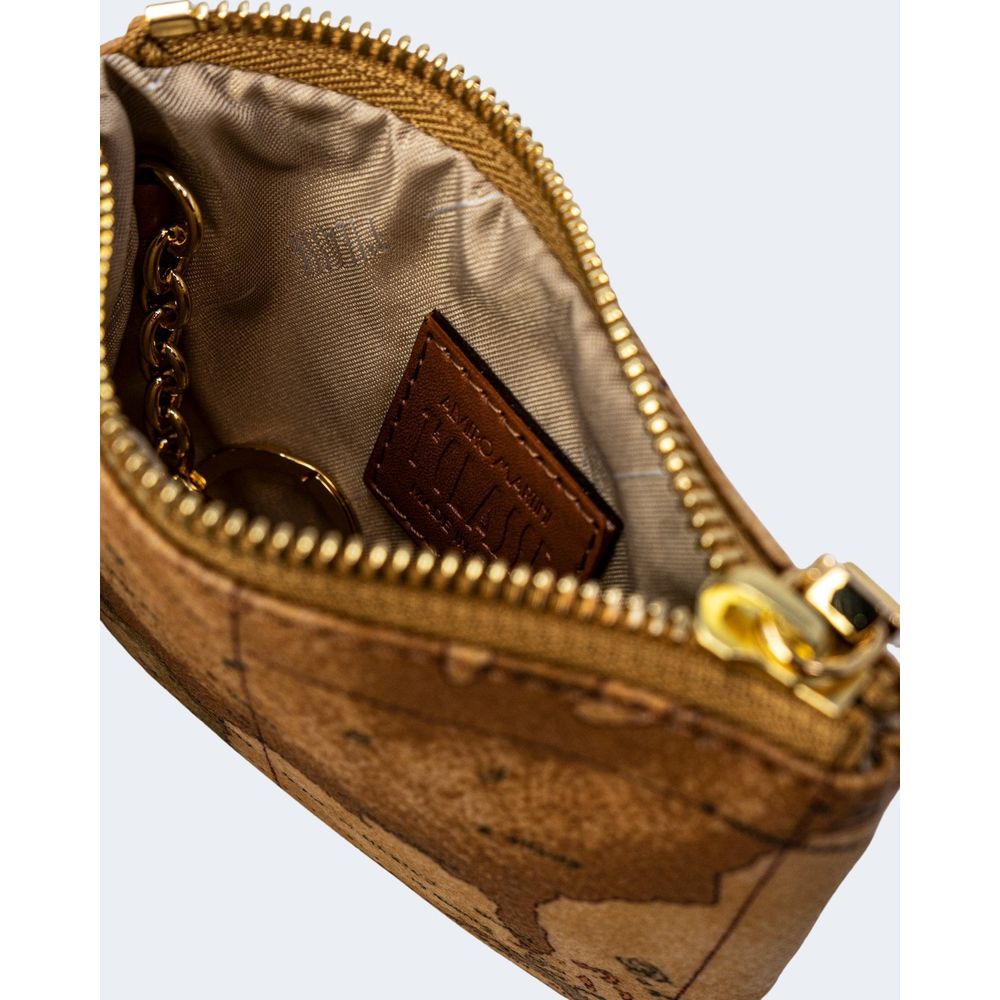 Beige Leather Clutch Bag