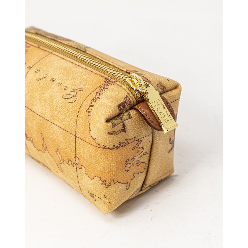 Beige Cotton Clutch Bag