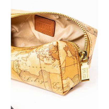 Beige Cotton Clutch Bag