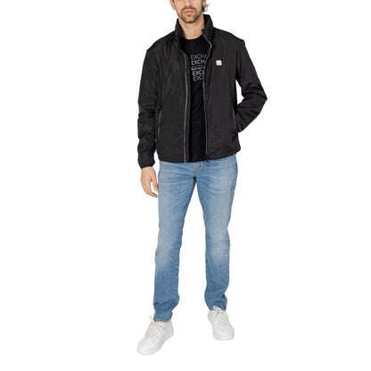 Black Polyester Shell Jacket