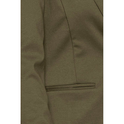 Green Polyester Blazer