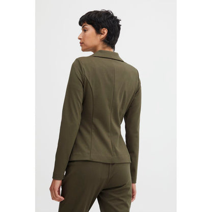 Green Polyester Blazer