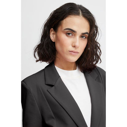 Black Recycled Polyester Blazer