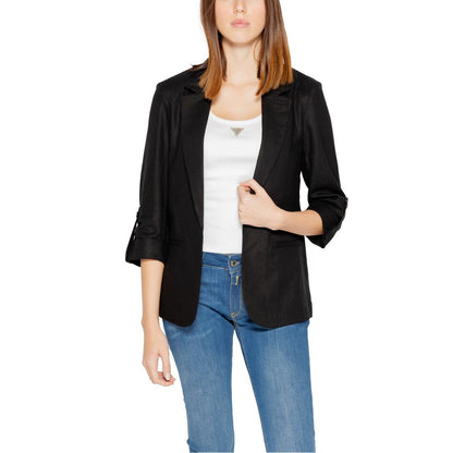 Black Linen Blazer