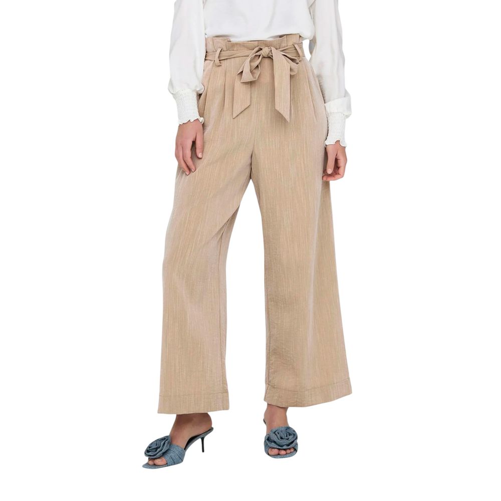 Beige Viscose Pant