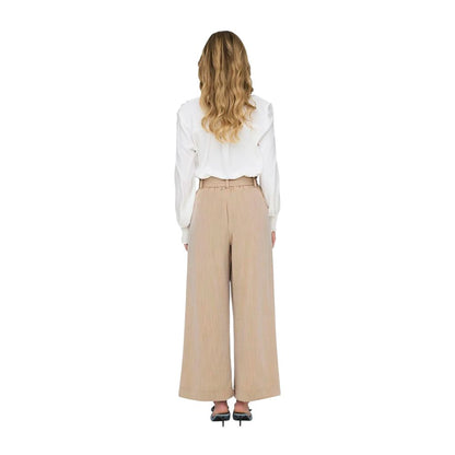 Beige Viscose Pant