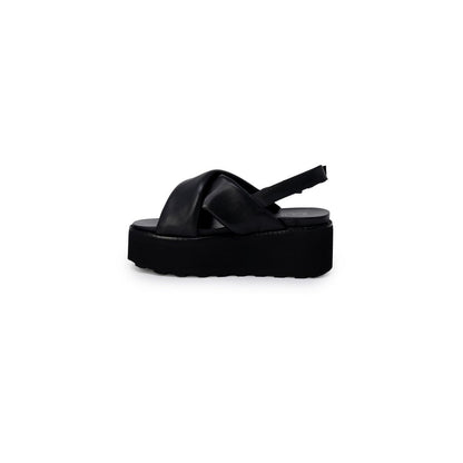 Black Leather Sandal