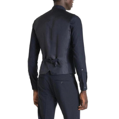 Blue Polyester Suit
