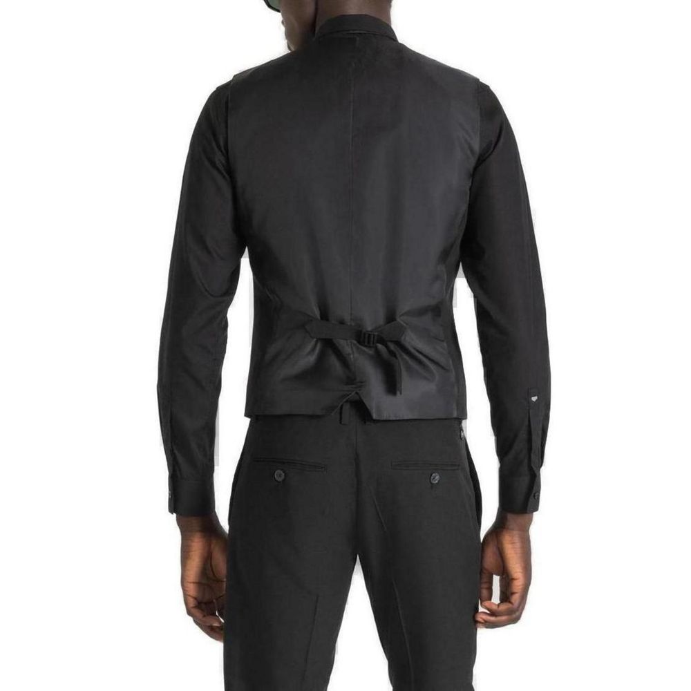 Black Polyester Suit