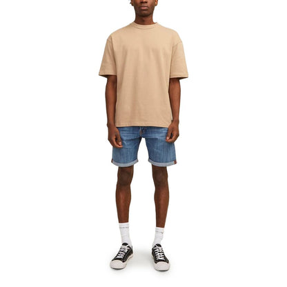 Blue Cotton Bermuda