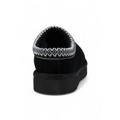 Black Suede Leather Slipper