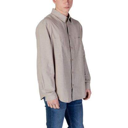 Beige Recycled Cotton Shirt