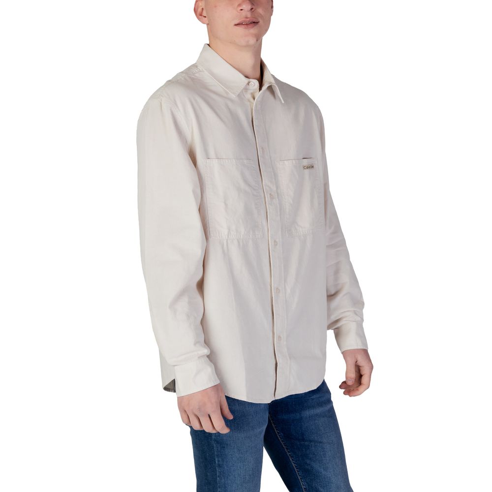 Beige Recycled Cotton Shirt