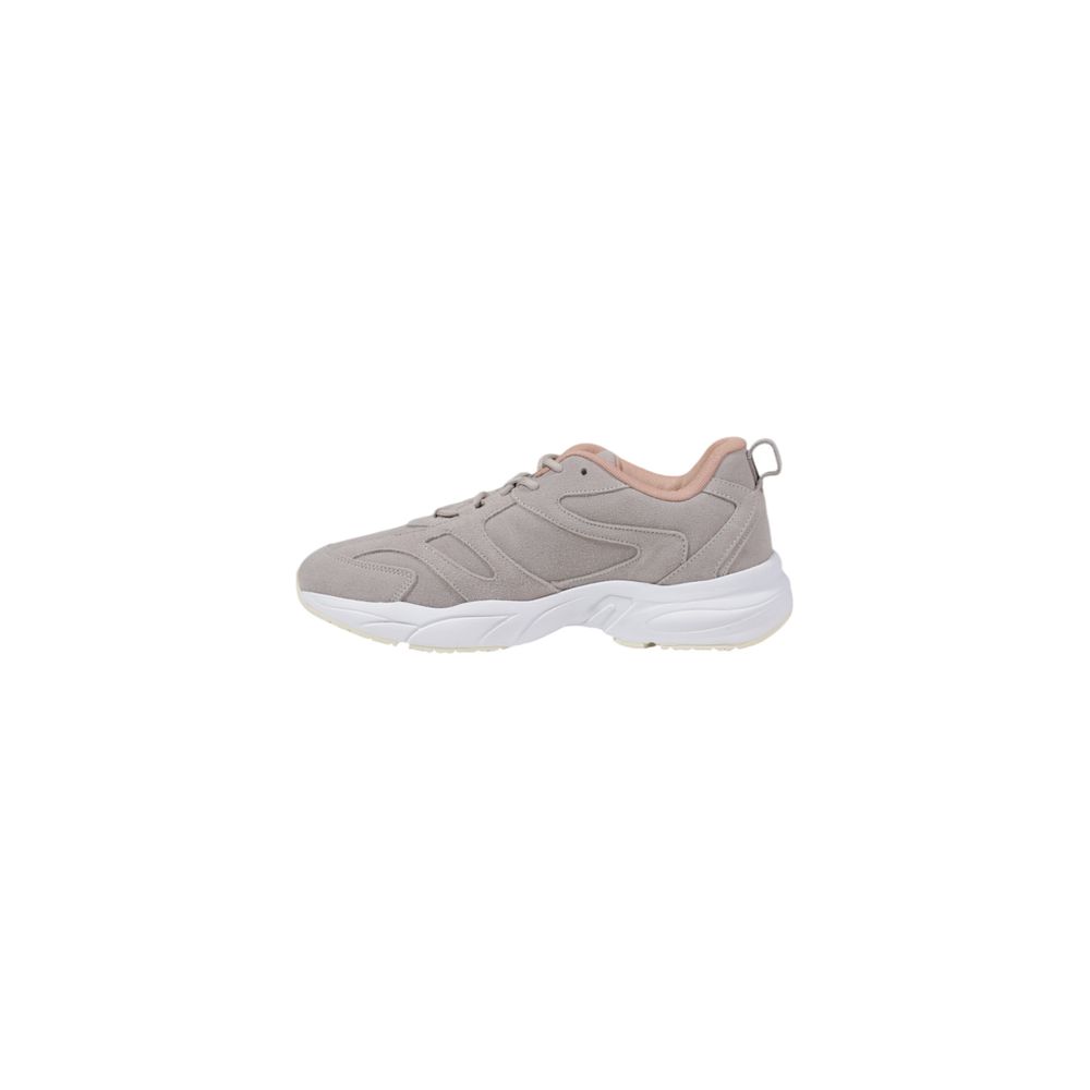 Gray Artificial Leather Sneaker