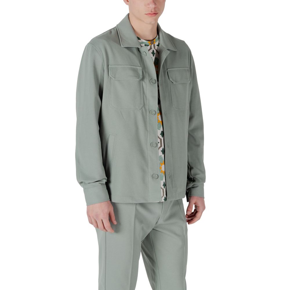 Bicolor Polyester Coat