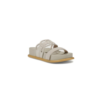 Gray Leather Sandal