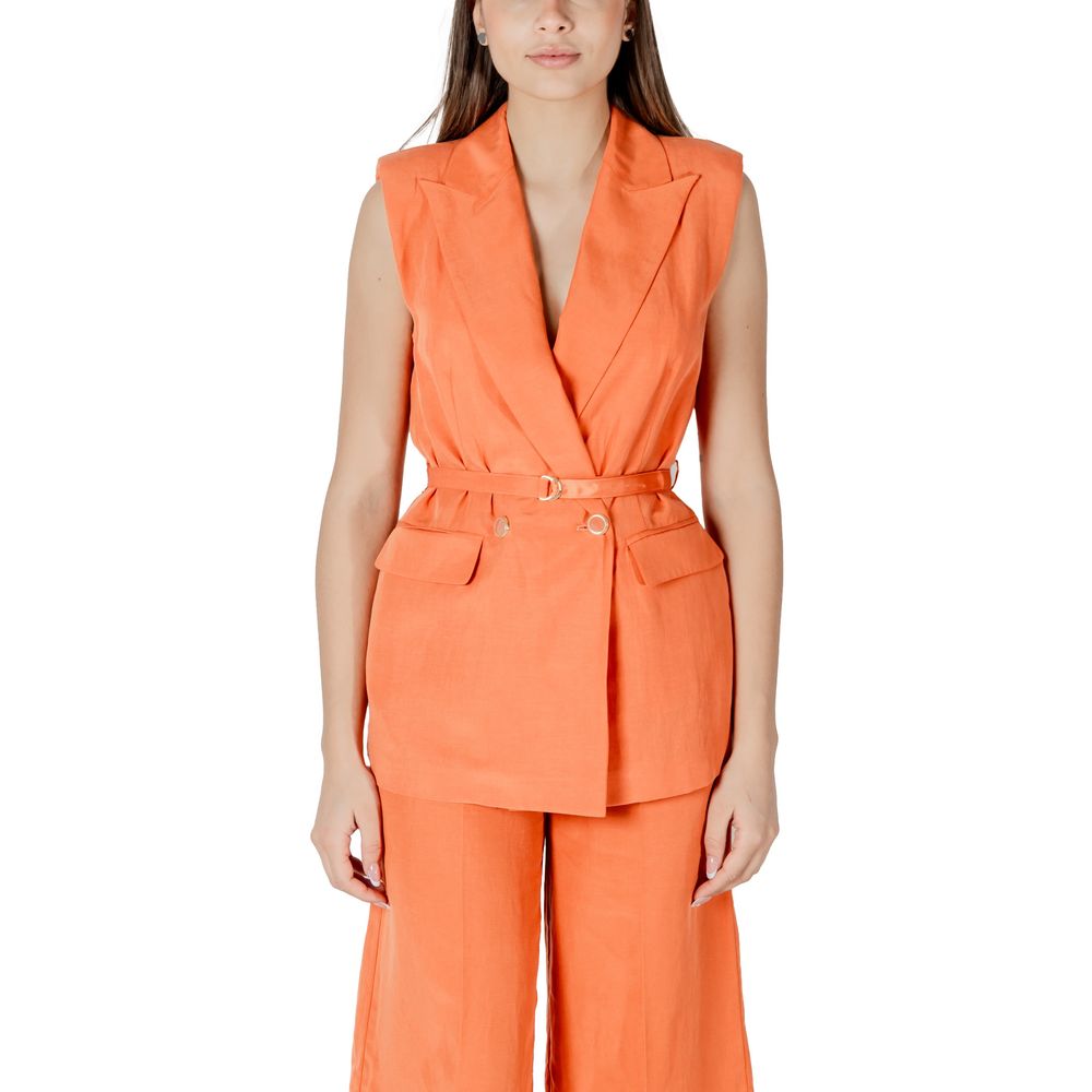 Orange Lyocell Waistcoat