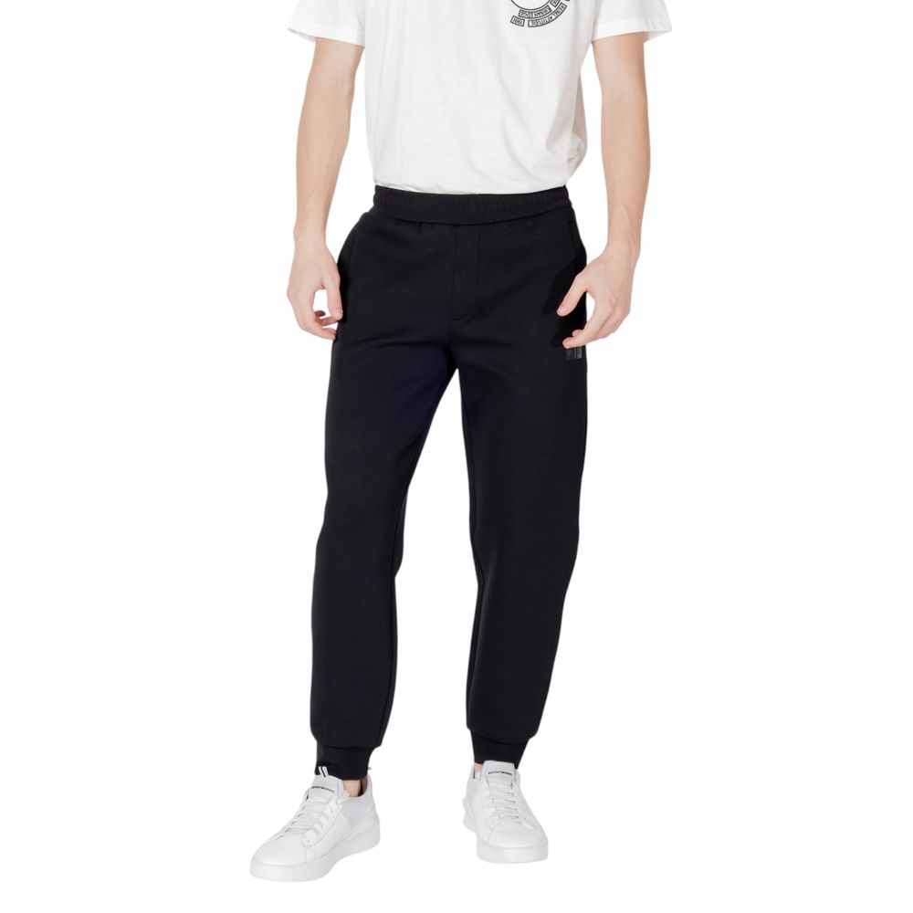 Black Cotton Joggers (Workout Pants)
