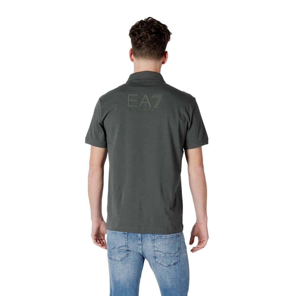 Green Cotton Polo Shirt