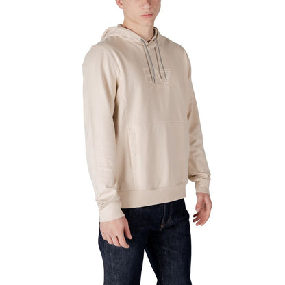 Beige Cotton Hoodie