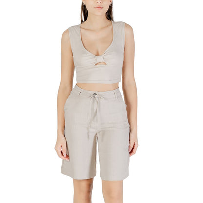 Beige Viscose Top