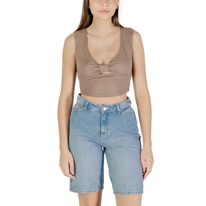 Brown Viscose Top
