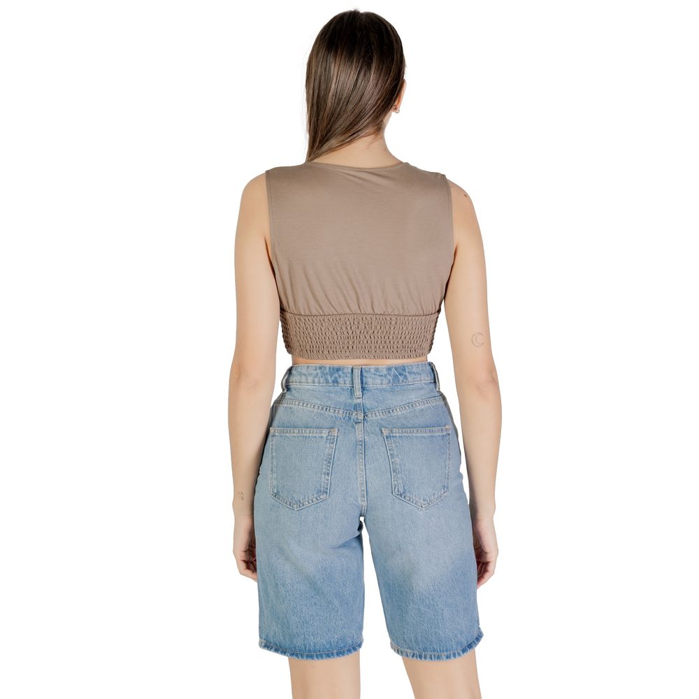 Brown Viscose Top